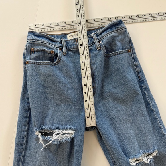 Abercrombie & Fitch Jeans Womens 26 2 Short 90s Relaxed High Rise - Picture 4 of 8